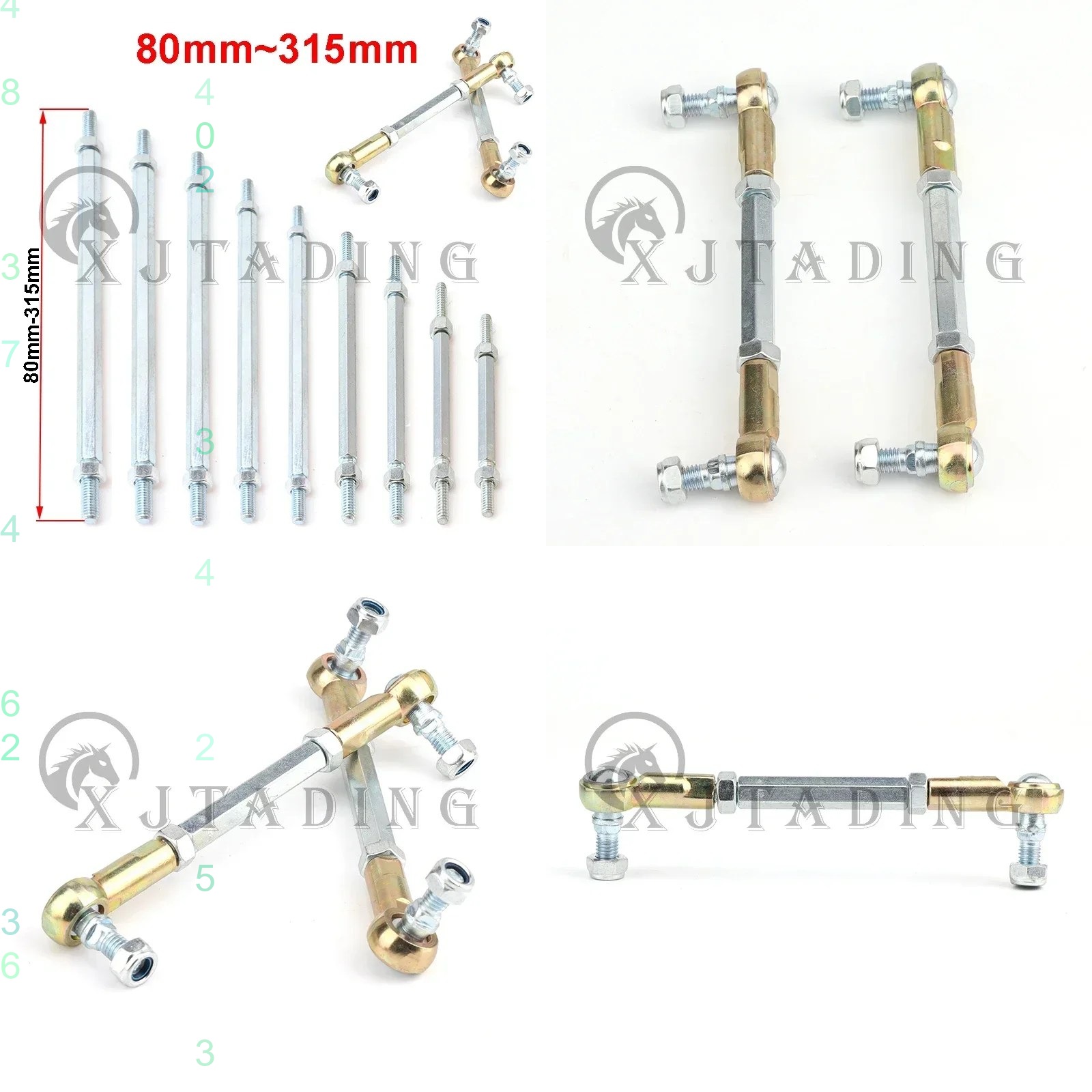 Kids Electric Scooter - Kit Batang Penghubung Kemudi M8 80mm-315mm