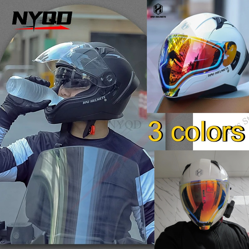 Scooter Helmet Set - Helm Full Face Bersertifikasi DOT, Helm