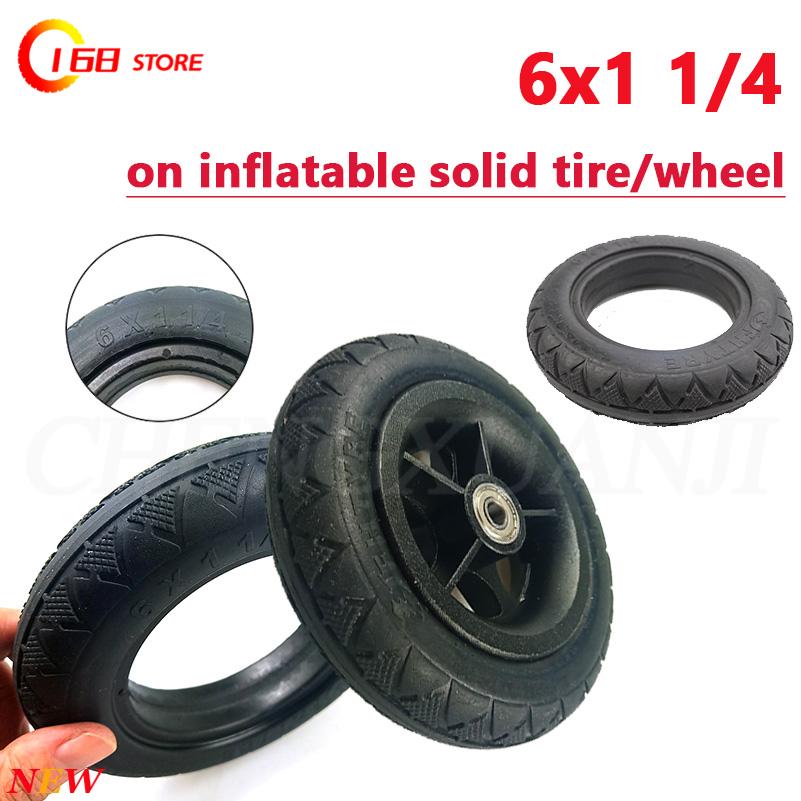 Folding Electric Scooter - Ban padat 6X1 1/4 yang sangat