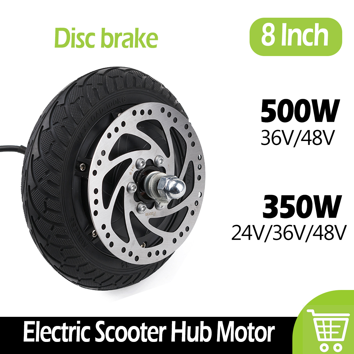 Electric Scooter 500W - Motor Hub Skuter Listrik 8 Inci
