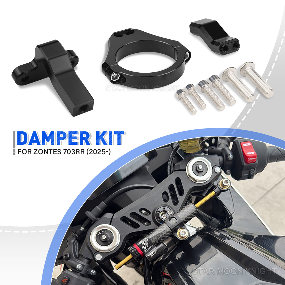 Steering Damper Stabilizer Kit Cnc - Braket Peredam Kemudi Sepeda Motor untuk