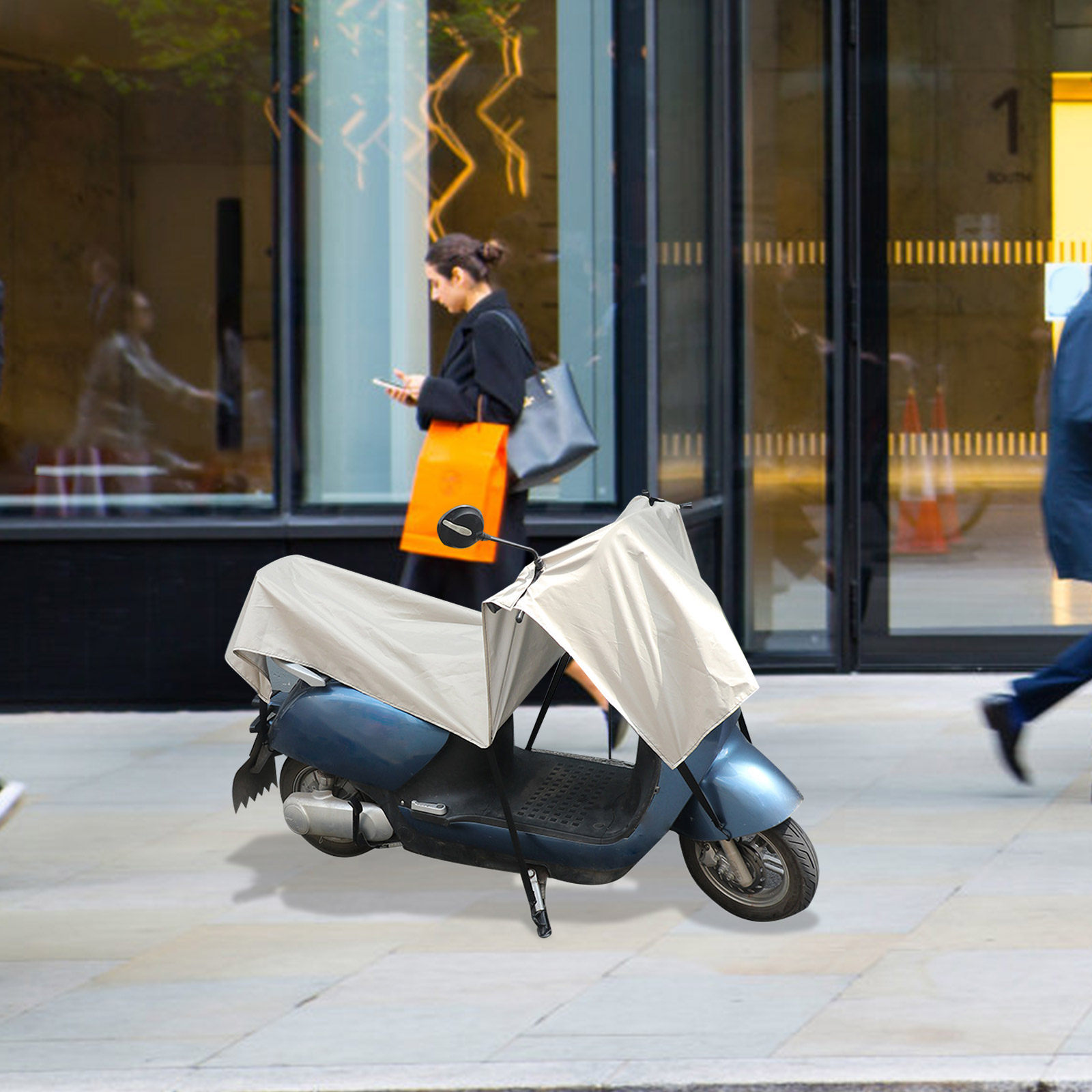 Penutup Skuter Tahan Air Ukura - Electric Scooter Rain Cover ulasan dan harga