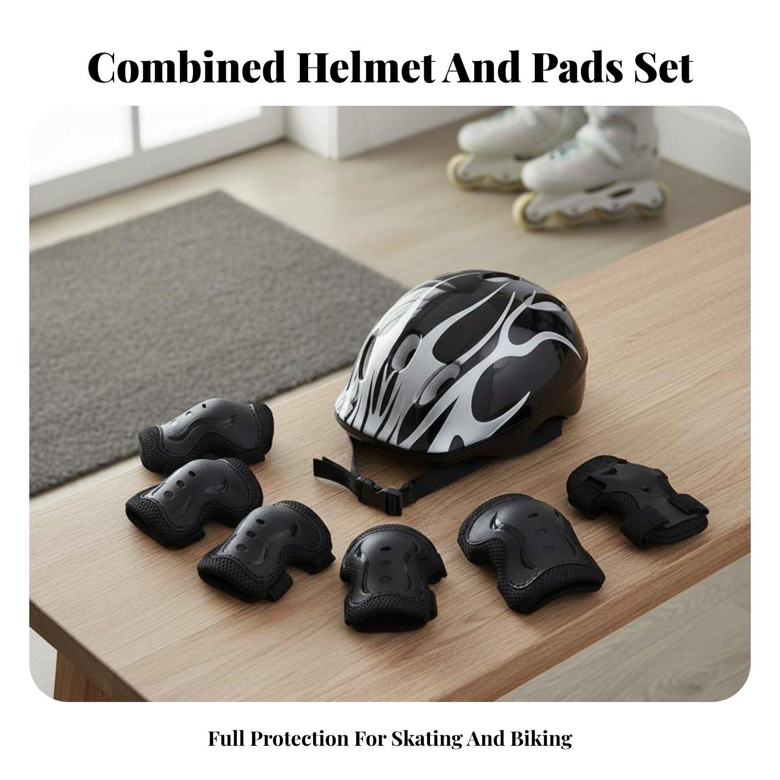 Set Pelindung Lutut, Siku, dan - Scooter Helmet Set ulasan dan harga