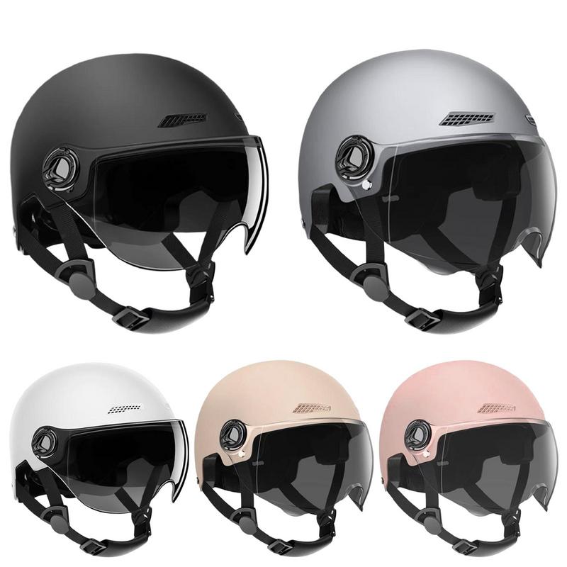 Helm sepeda motor gaya Jet, he - Scooter Helmet Set ulasan dan harga