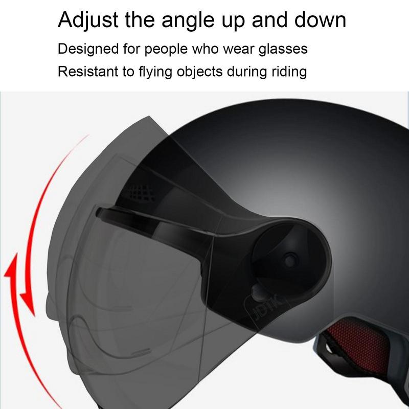Helm sepeda motor gaya Jet, he - Scooter Helmet Set ulasan dan harga