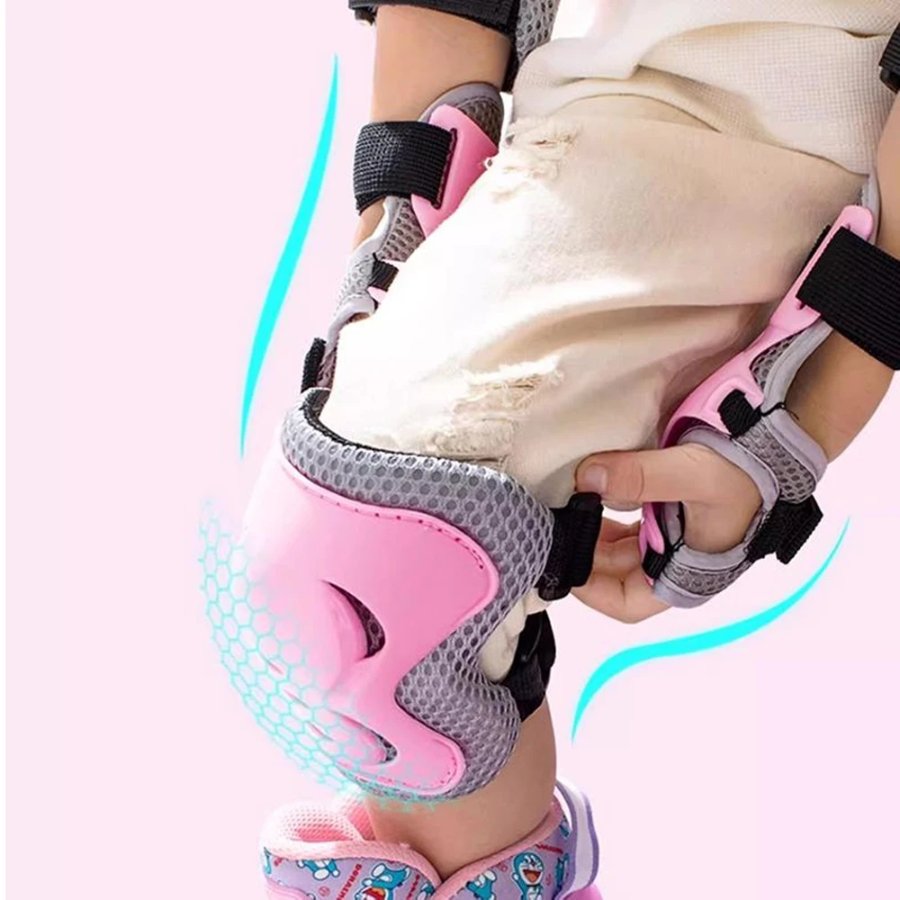 7PCS Set Helm Sepeda Anak, Pel - Scooter Helmet Set ulasan dan harga
