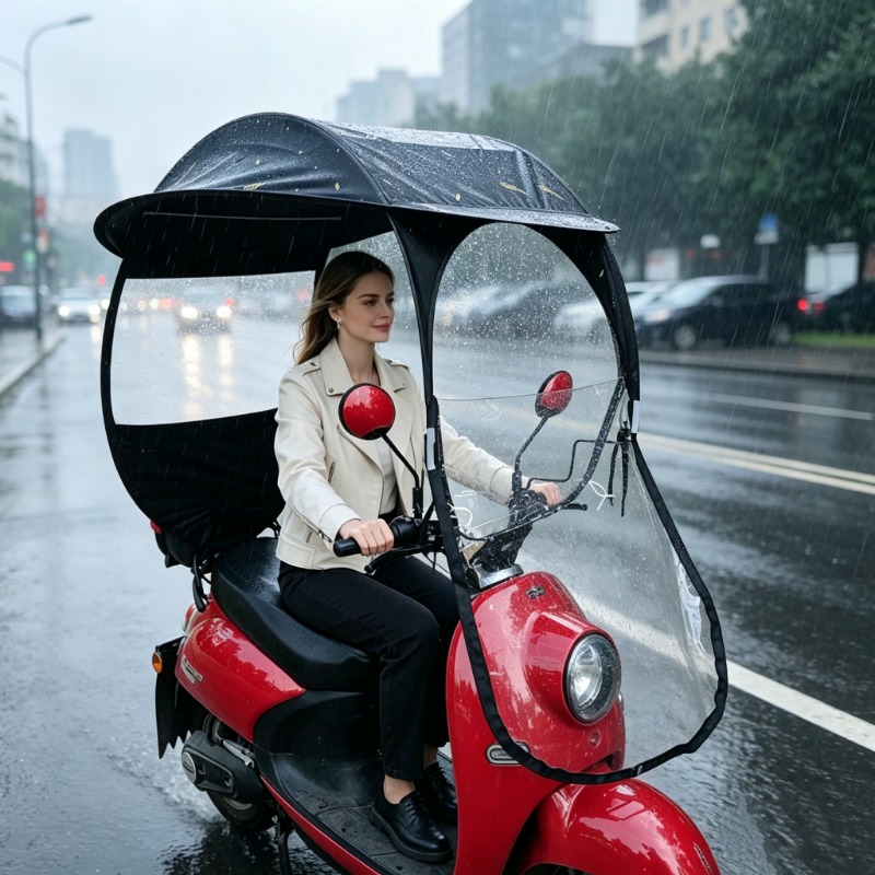Pelindung Matahari Sepeda List - Electric Scooter Rain Cover ulasan dan harga