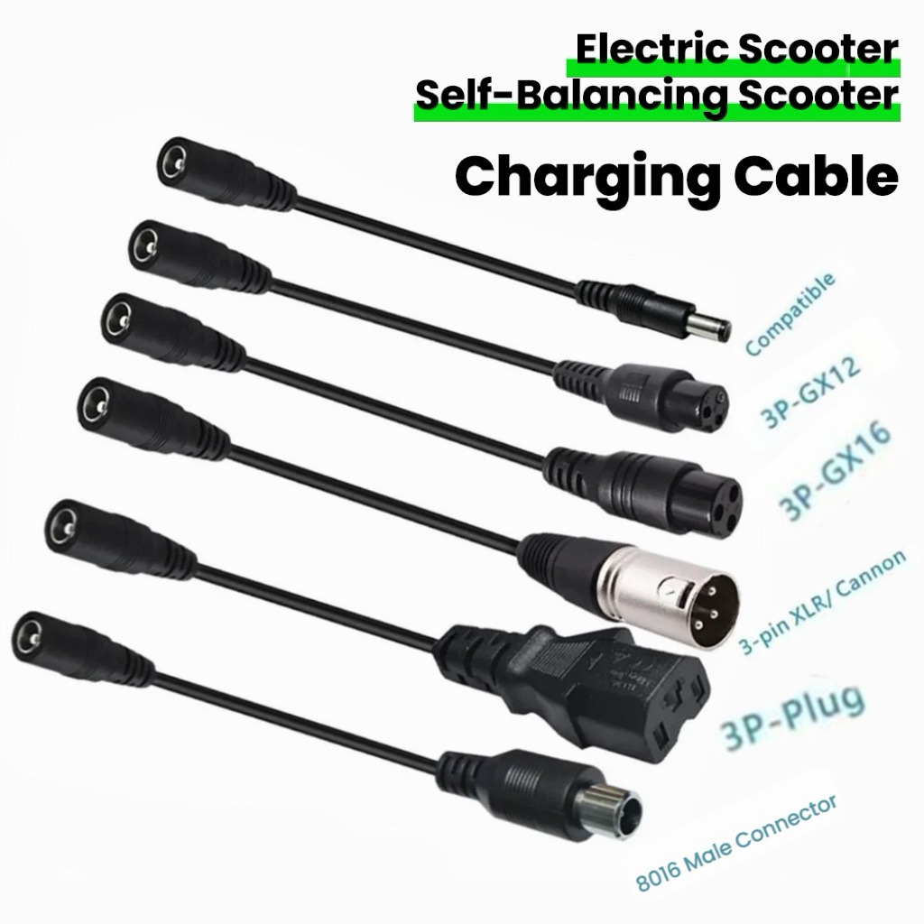 DC5.5MM Ke M12/M16/8016/5525/3 - Electric Scooter Charger ulasan dan harga