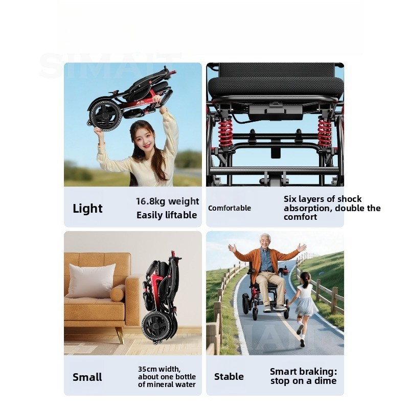 Kursi Roda Listrik Baru, Otoma - Folding Electric Scooter ulasan dan harga