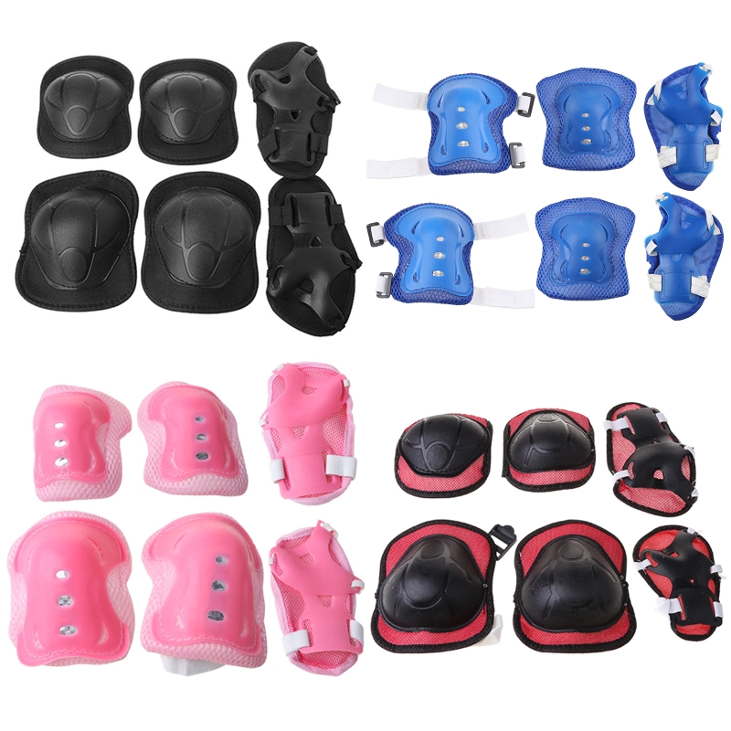 6Pcs Set Perlengkapan Pelindun - Scooter Helmet Set ulasan dan harga