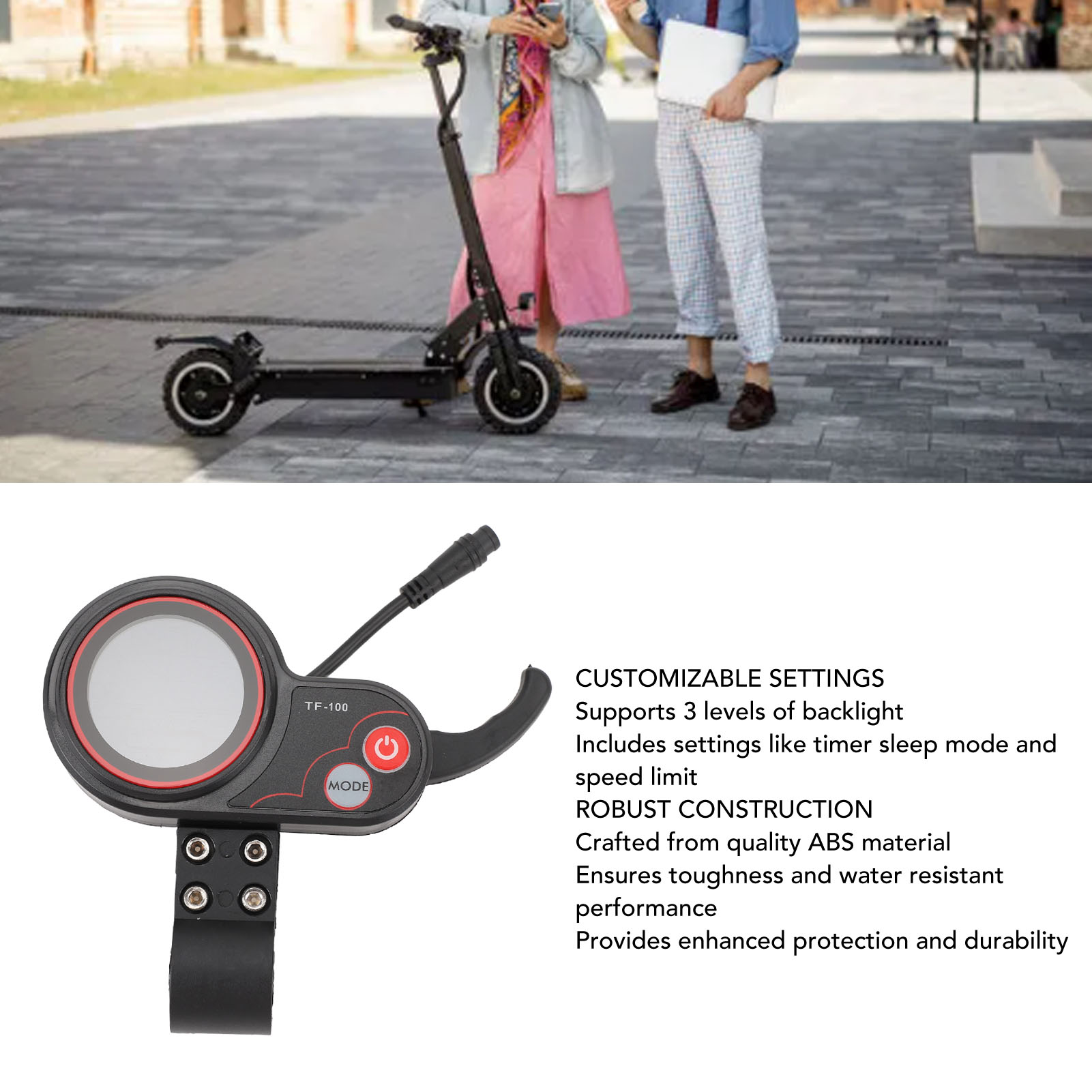 Layar LCD Skuter Listrik 48V T - Electric Scooter ulasan dan harga